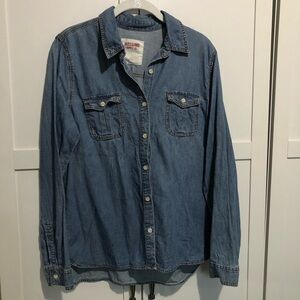 Mossimo Supply Co. Blue Button Down Shirt